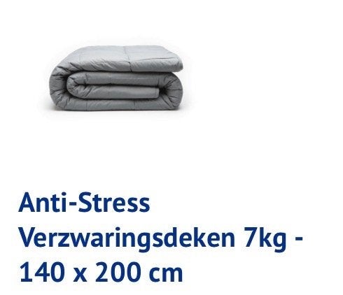 Verzwaringsdeken, antraciet, Ophalen, Eenpersoons, Overige typen, Katoen