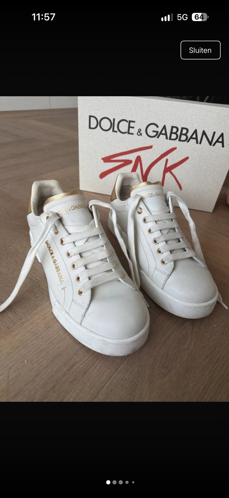 Dolge & gabbana sneakers maat 39, Ophalen of Verzenden, Zo goed als nieuw, Sneakers of Gympen