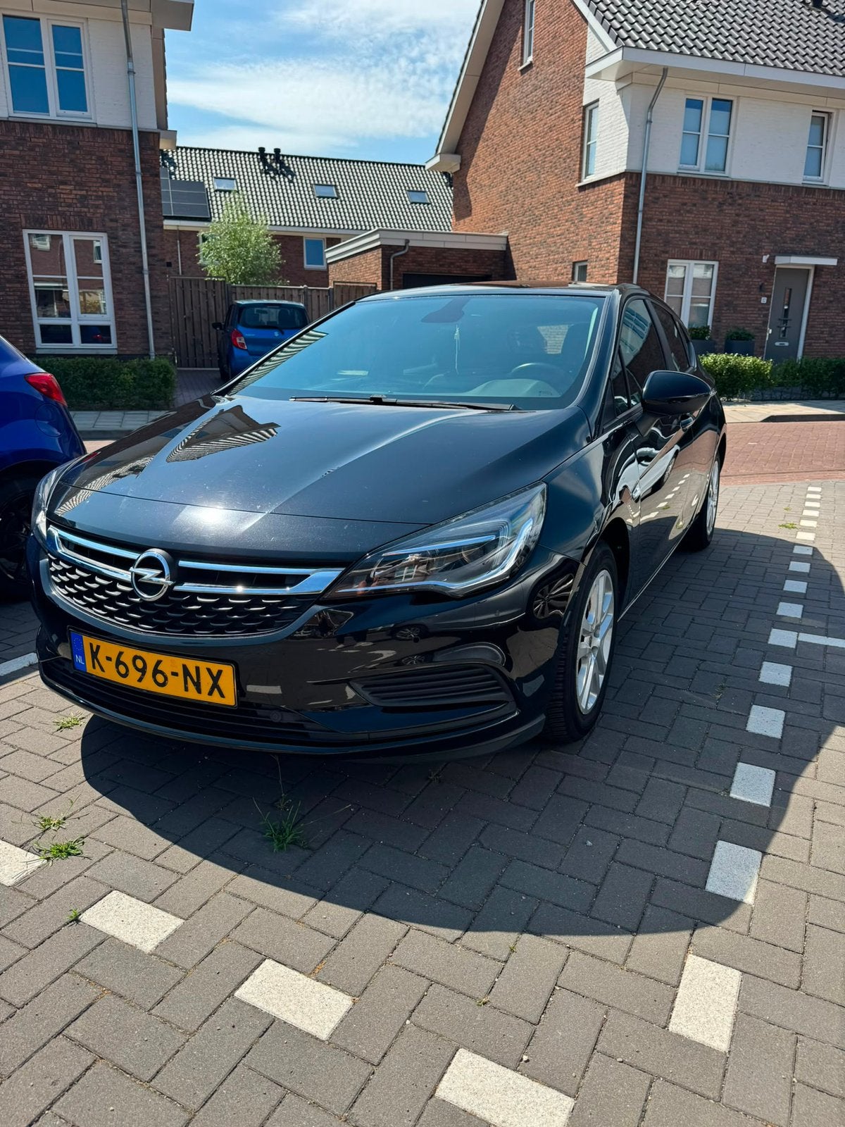 Nette Opel Astra 1.0 Turbo 5D 2016 Zwart applecarplay, Auto's, Opel, Stof, Zwart, 610 kg, Handgeschakeld