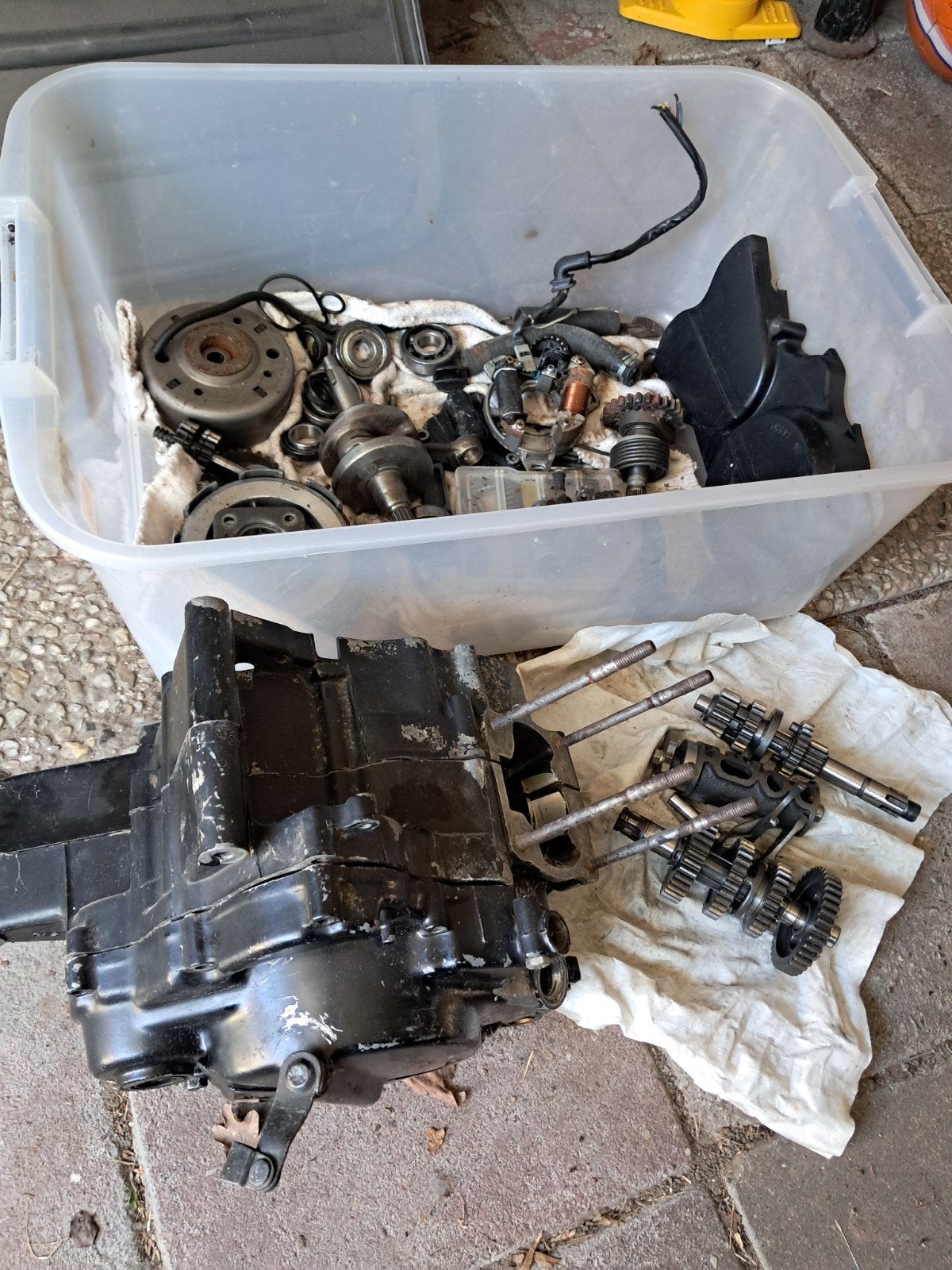 Honda Nsr 50  Motorblok Onderdelen - Revisie Project, Ophalen, Honda