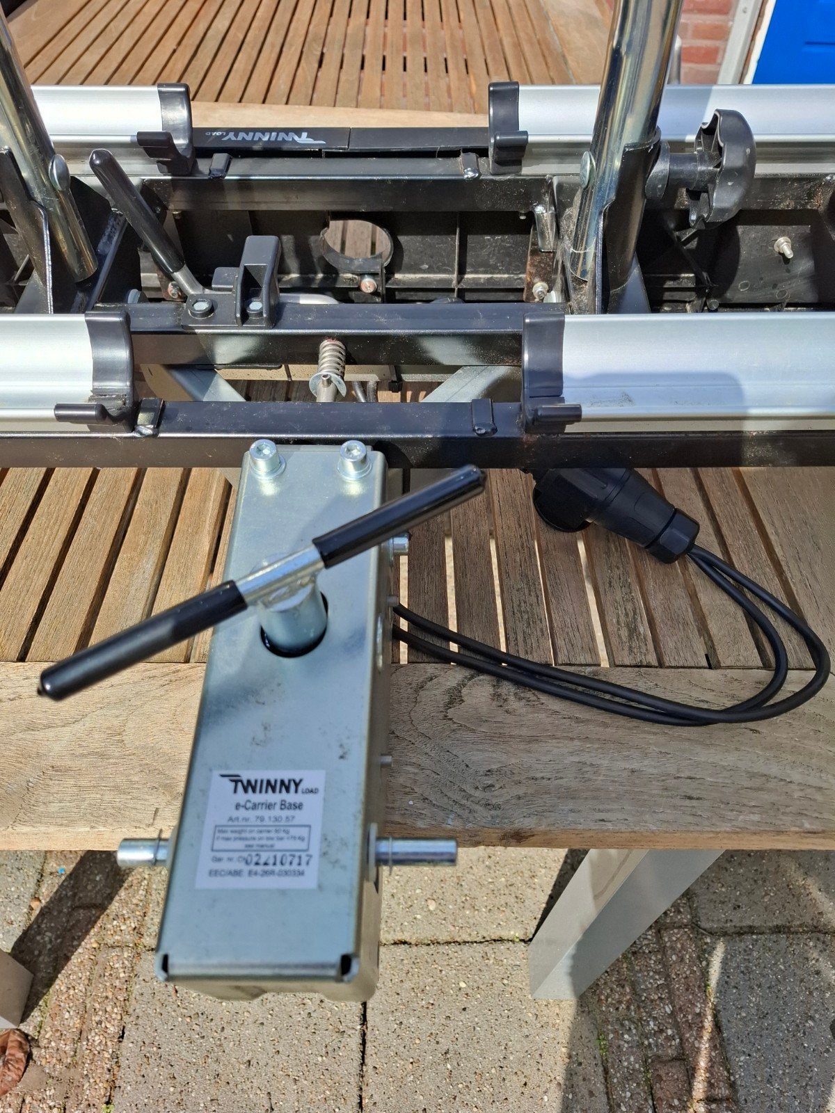 Twinny Load e-Carrier Base trekhaak fietsendrager, Ophalen of Verzenden, Zo goed als nieuw, 2 fietsen, Trekhaakdrager