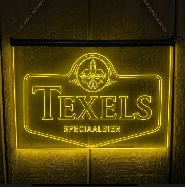 led bord Texels speciaalbier, Ophalen of Verzenden, Nieuw, Lichtbak of (neon) lamp