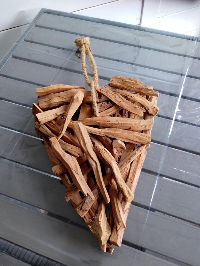Houten Hart van drijfhout voor op te hangen, Huis en Inrichting, Woonaccessoires | Wanddecoraties, Ophalen
