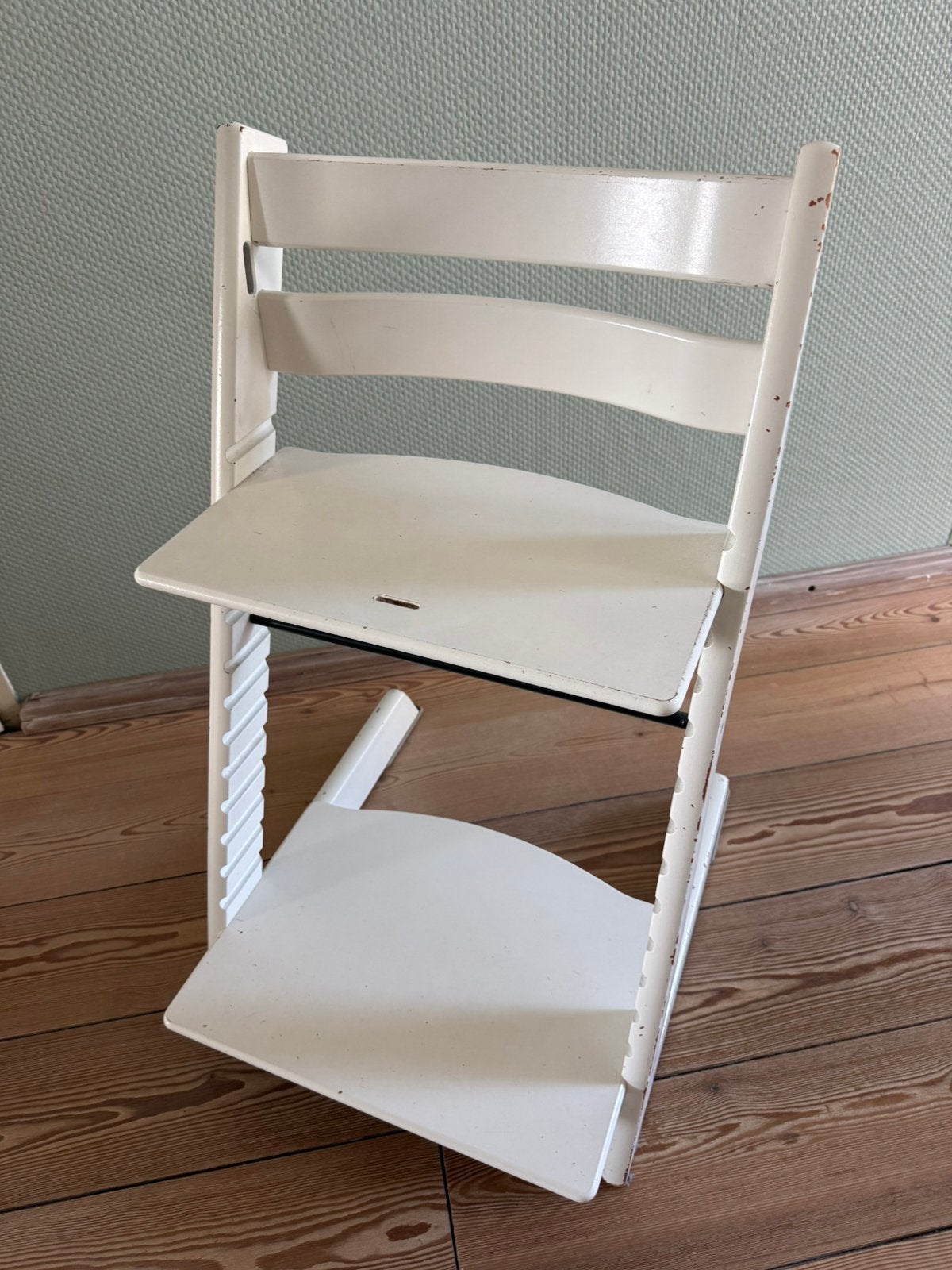 Stokke Tripp Trapp kinderstoel — wit, Ophalen, Zo goed als nieuw, Meegroeistoel