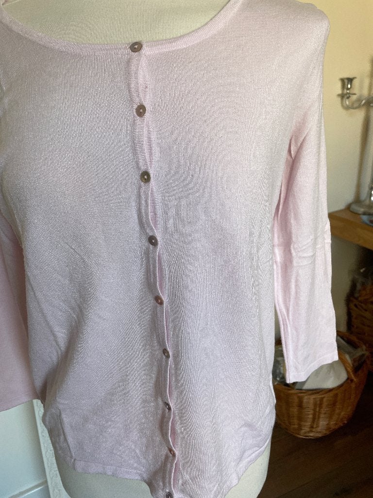 Camaieu  roze vestje met kant maat 38, Maat 38/40 (M), Camaieu, Ophalen of Verzenden, Zo goed als nieuw