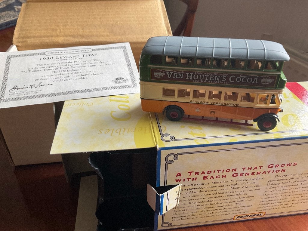 Matchbox Models of Yesteryear Leyland Titan Bus 1930 mint/b., Verzenden, Zo goed als nieuw, Bus of Vrachtwagen, Matchbox