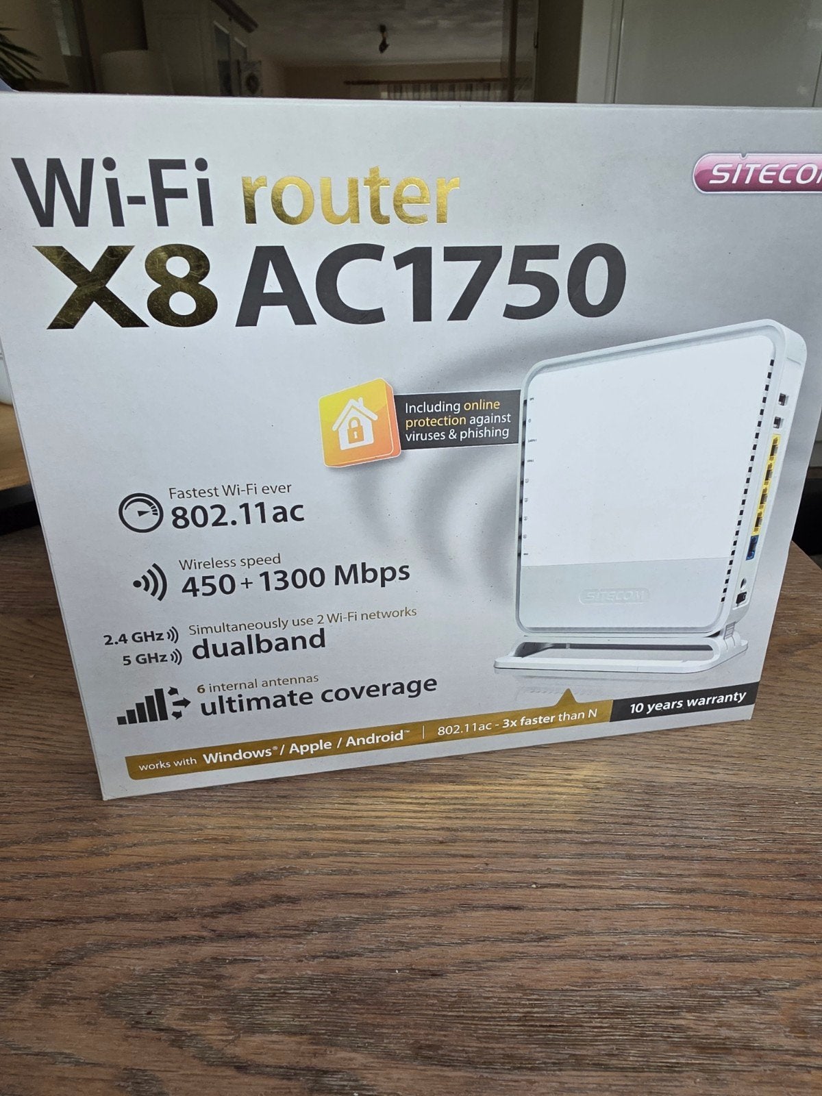 WI-FI router van Sitecom X8 AC1750 dual, Ophalen of Verzenden, Gebruikt, Router, Sitecom