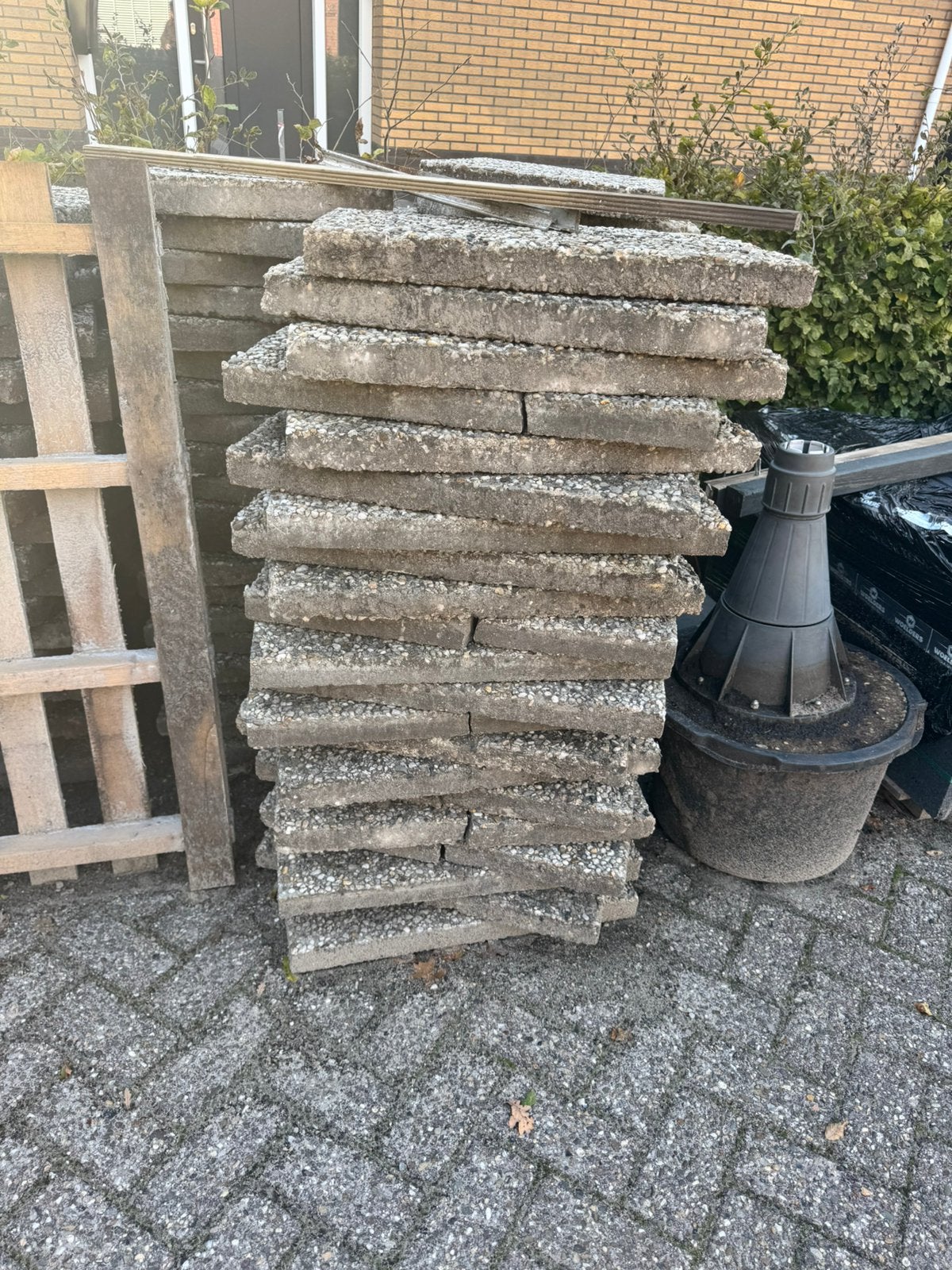 Grindtegels, Ophalen, Gebruikt, 10 m² of meer, Grind