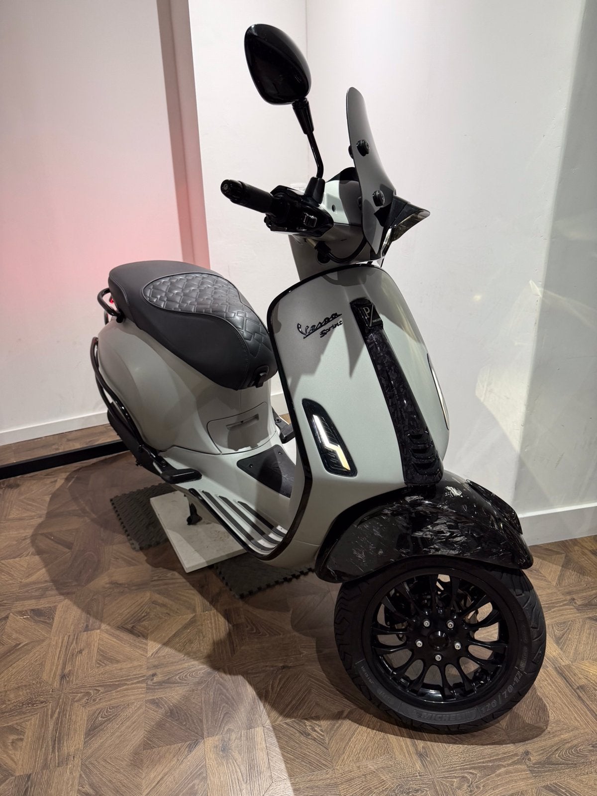 Vespa sptint 80 cc 2019 mat zilver full malossi, Ophalen, Maximaal 45 km/u, Vespa S, Zo goed als nieuw