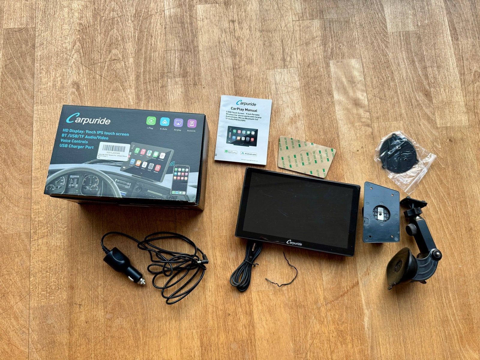 Carpuride 9 inch HD Display CarPlay/Android Auto Scherm, Ophalen of Verzenden, Zo goed als nieuw