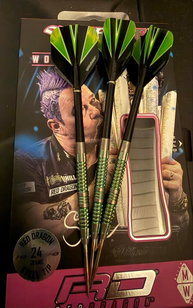 Red Dragon Snakebite Peter Wright 24g Darts, Ophalen of Verzenden, Zo goed als nieuw, Pijlen