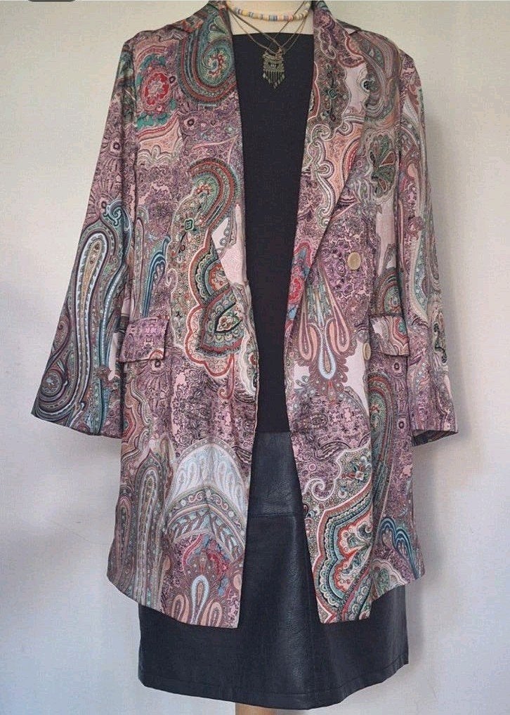 Zara "zijde" Blazer, Kleding | Dames, Verzenden, Zo goed als nieuw, Maat 38/40 (M), Roze