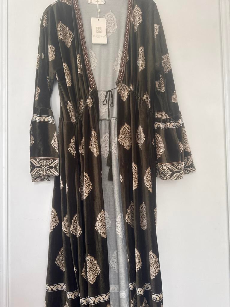 Jasminah Paris fluwelen kimono/vest - Nieuw met kaartje, Maat 38/40 (M), Nieuw, Ophalen of Verzenden, Onder de knie