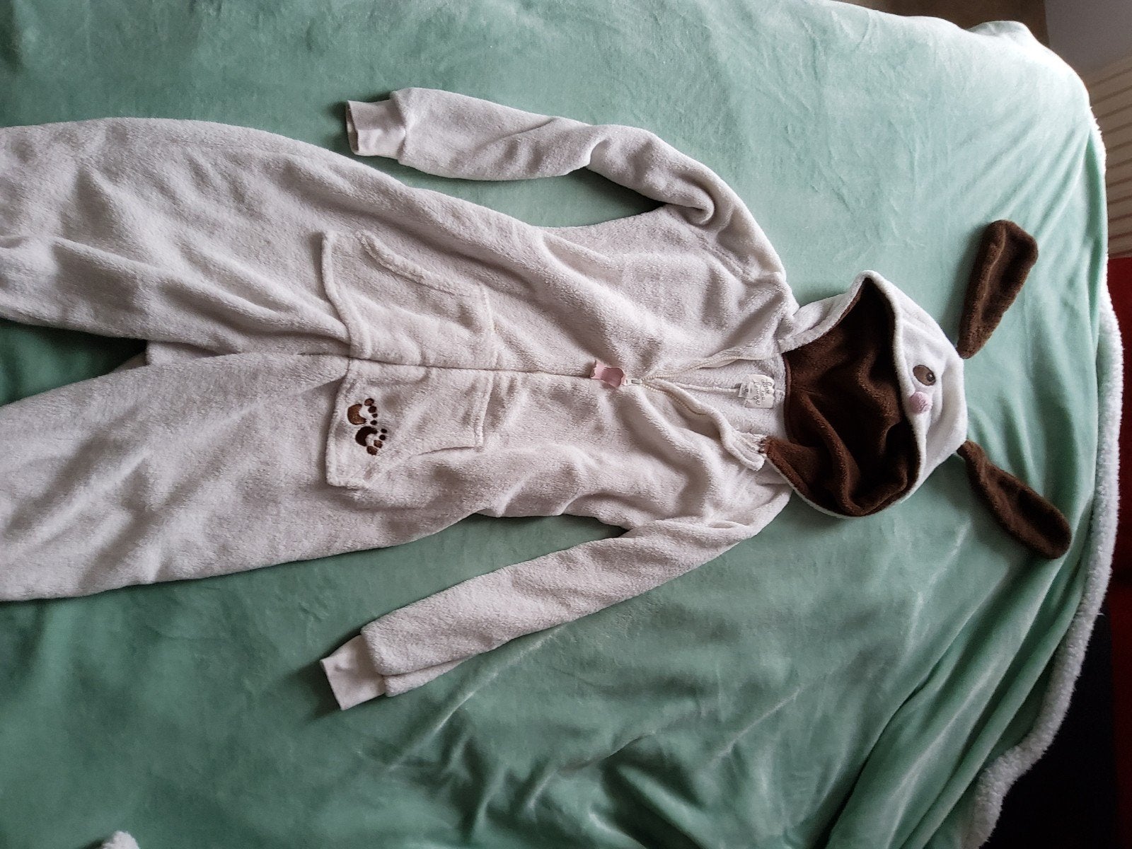 Love to Lounge onesie met hondenoren - Maat XS, Kleding | Dames, Huispakken, Wit, Ophalen of Verzenden, Zo goed als nieuw, Love to Lounge