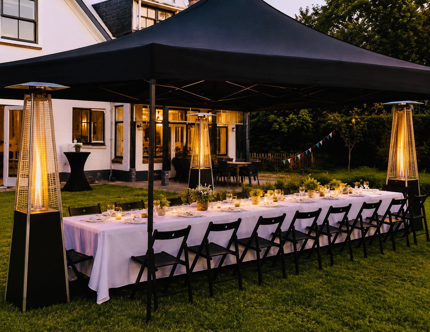 Stoelen/(sta) tafels/verwarmde tent te huur lees omschrijv., Ophalen, Zo goed als nieuw, Overige