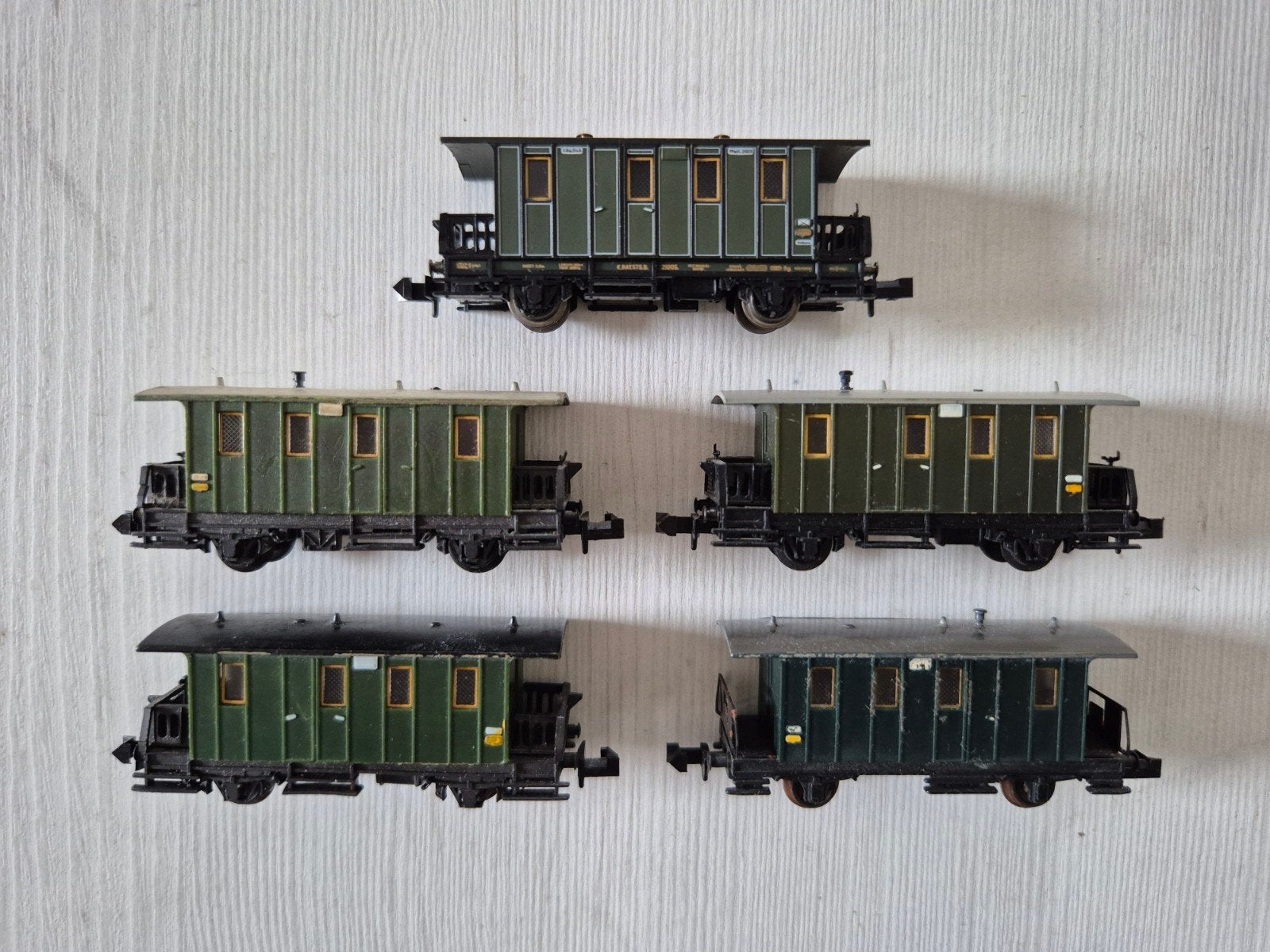 14 N-spoor klassieke rijtuigen, Gebruikt, Gelijkstroom, Trix, Wagon