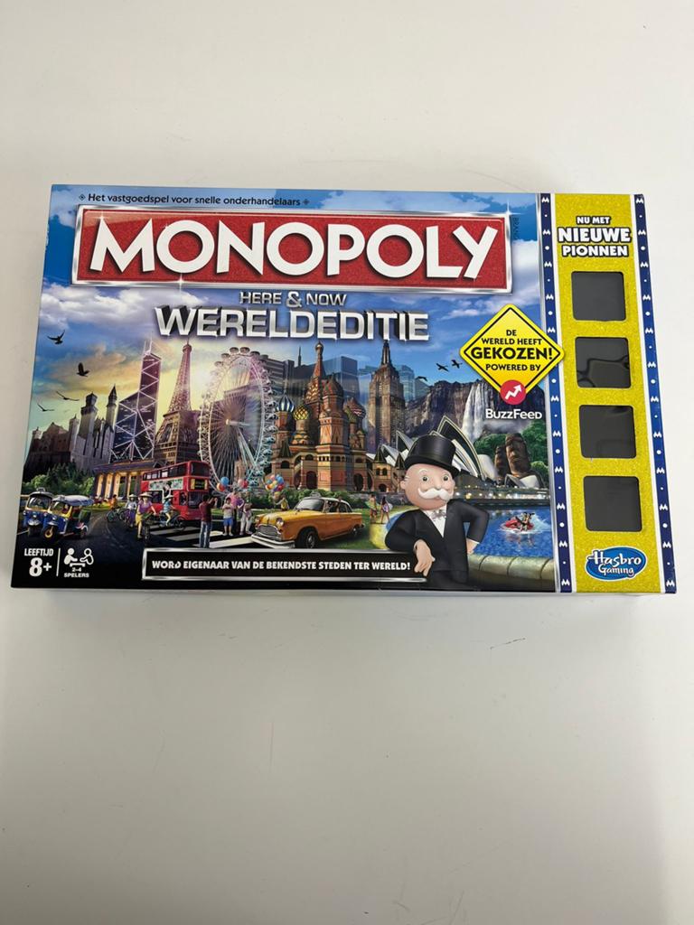 Monopoly Here & Now Wereldeditie Bordspel, Hobby en Vrije tijd, Gezelschapsspellen | Bordspellen, Drie of vier spelers, Ophalen of Verzenden