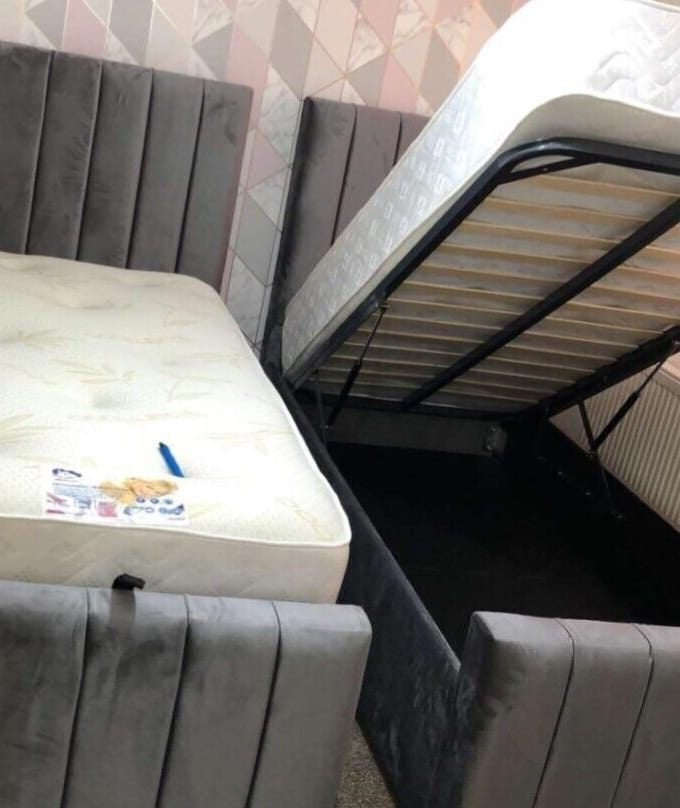 Boxspringbed (160x200) Compleet bed met matras, Meerkleurig, Ophalen of Verzenden, Boxspringbed (160x200) Compleet bed met matras voor 2 personen