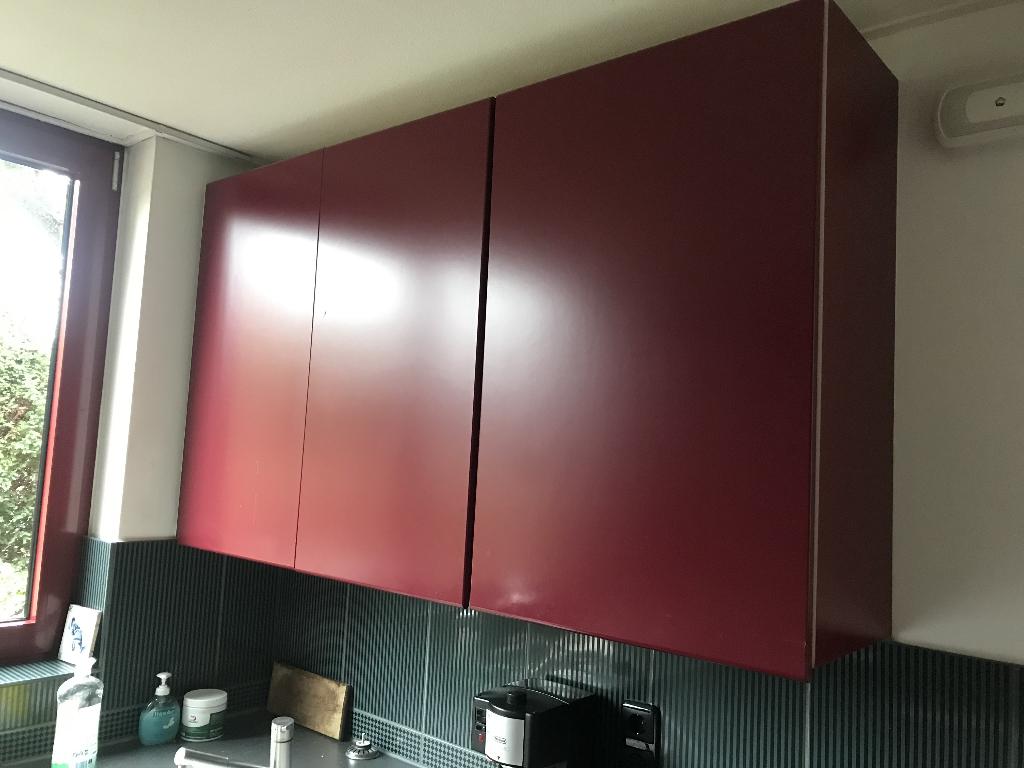 Bovenkasten voor keuken, Gebruikt, 150 tot 200 cm, Ophalen of Verzenden, Rood