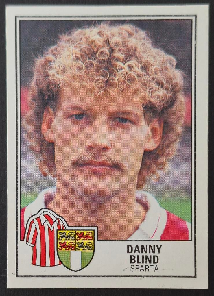 Panini sticker Danny Blind - Sparta, 1984/1985, Ophalen of Verzenden, Zo goed als nieuw, Sparta, Poster, Plaatje of Sticker