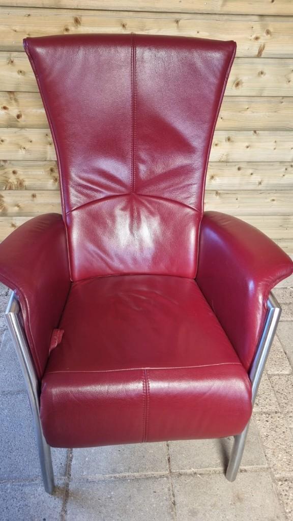 te koop relaxfauteuil, Huis en Inrichting, Ophalen, Gebruikt, Minder dan 75 cm, Leer