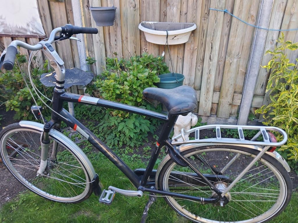 Here fiets giant met versnellingen, Fietsen en Brommers, Fietsen | Heren | Herenfietsen, Versnellingen, Zo goed als nieuw, 57 tot 61 cm