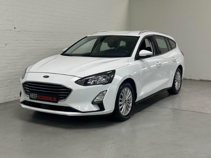 Ford FOCUS Wagon 1.0 EcoBoost Titanium Business CLIMA /TREKH, Stof, Gebruikt, Wit, Geïmporteerd