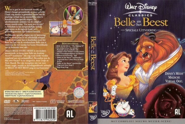 Belle en het Beest 1 DVD versie, Europees, Tekenfilm, Verzenden, Alle leeftijden