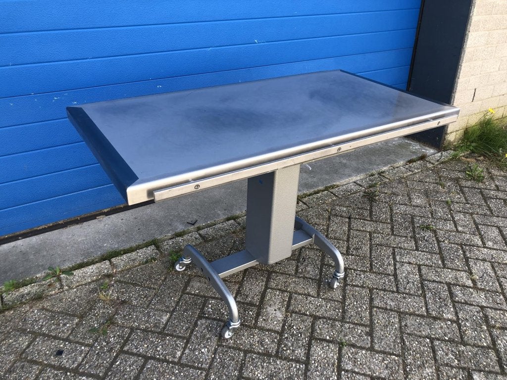 Veterinaire behandeltafel verrijdbaar met RVS blad, Diversen, Braces, Niet ingevuld, Niet ingevuld, Niet ingevuld