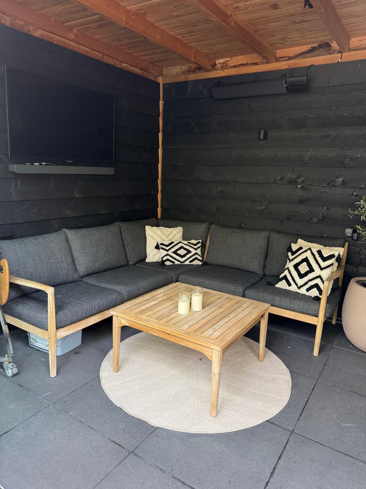 AVH Outdoor Loungeset 240x240 - Nette Staat, Tuin en Terras, Ophalen, Meer dan 8 zitplaatsen, Zo goed als nieuw, Loungeset