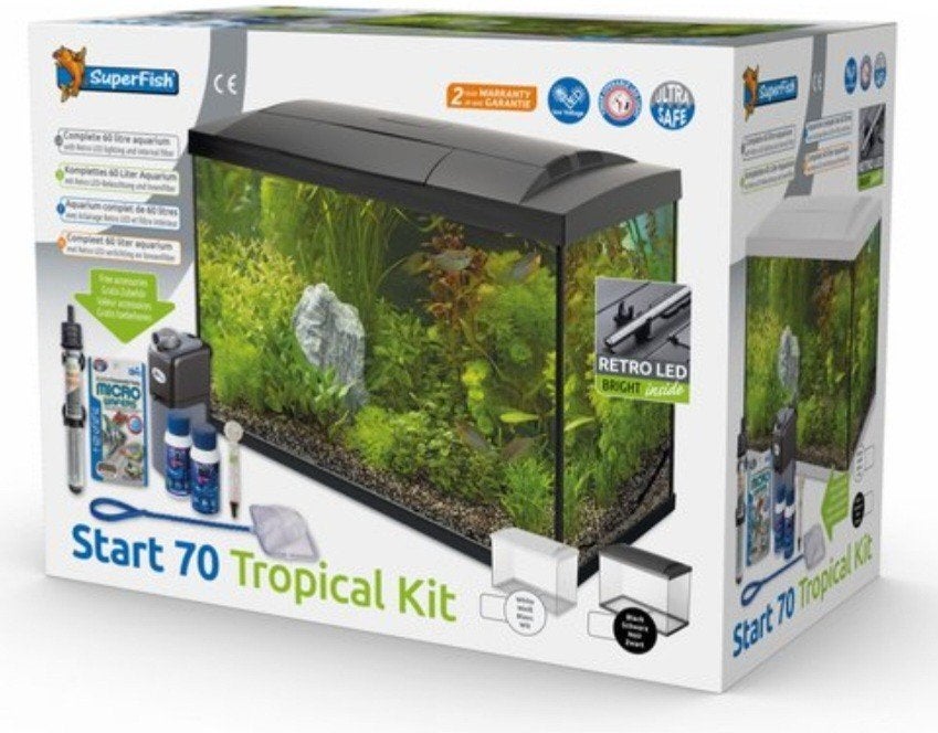 Superfish aquarium, Ophalen of Verzenden, Inclusief slangen, Zo goed als nieuw, Leeg aquarium