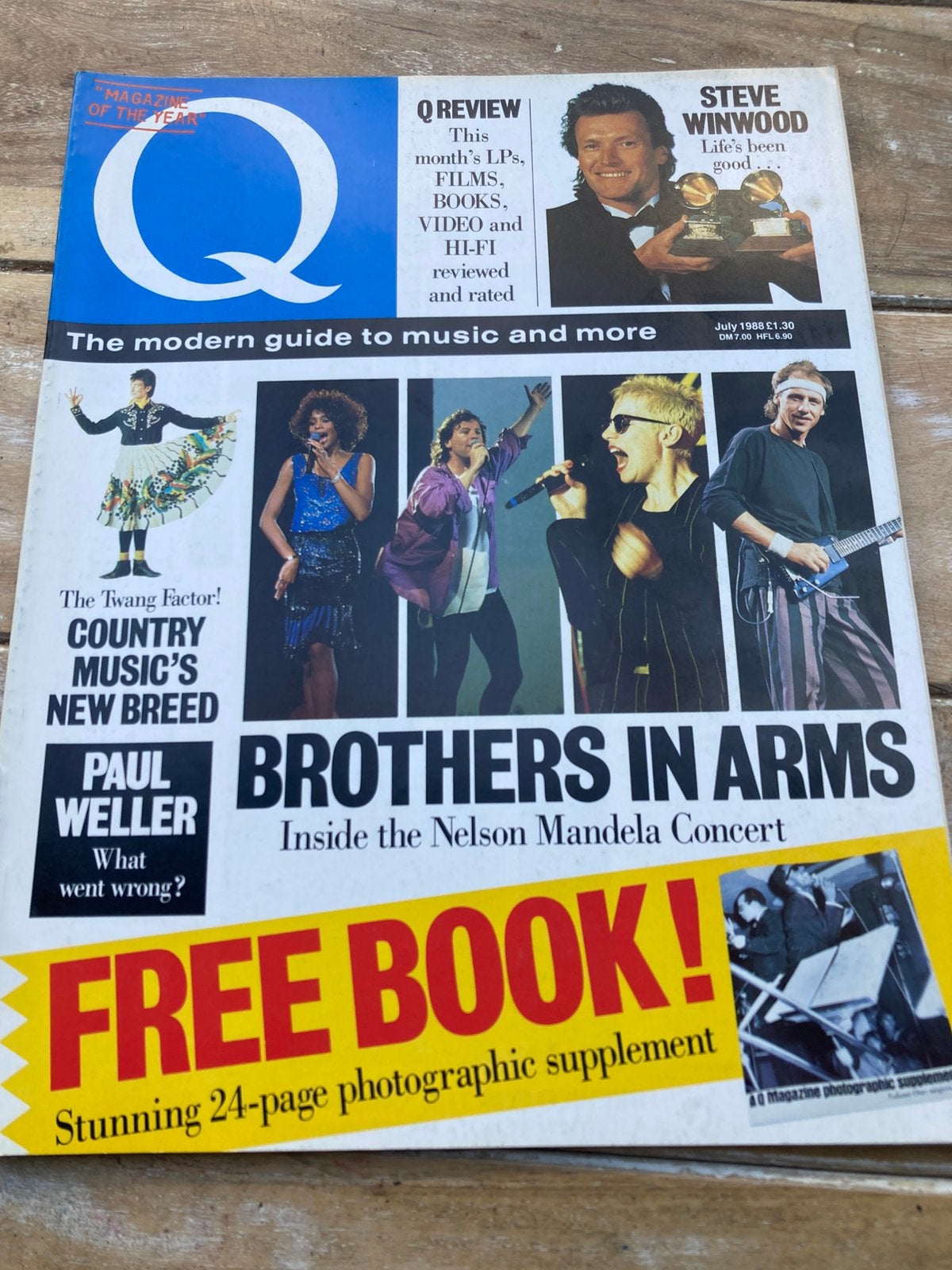 Q Magazine 1988 STEVE WINWOOD Nashville Country PAUL WELLER, Ophalen of Verzenden, Gelezen, Muziek, Film of Tv