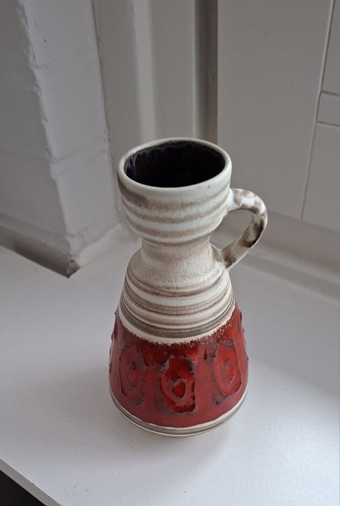 Vintage aardewerk vaasje, Ophalen of Verzenden