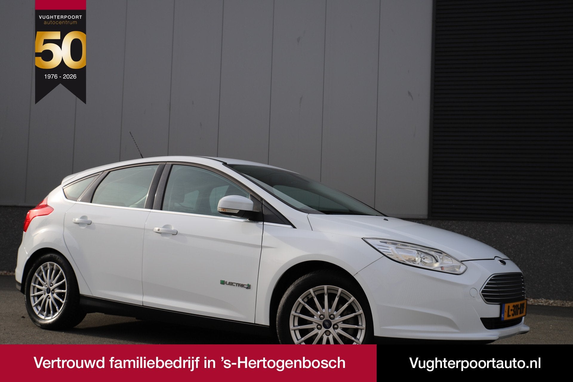 Ford Focus Titanium 100% Electric 23kw/ Leder/Camera/LED/Cru, Gebruikt, Automatische klimaatregeling, Wit, Te koop