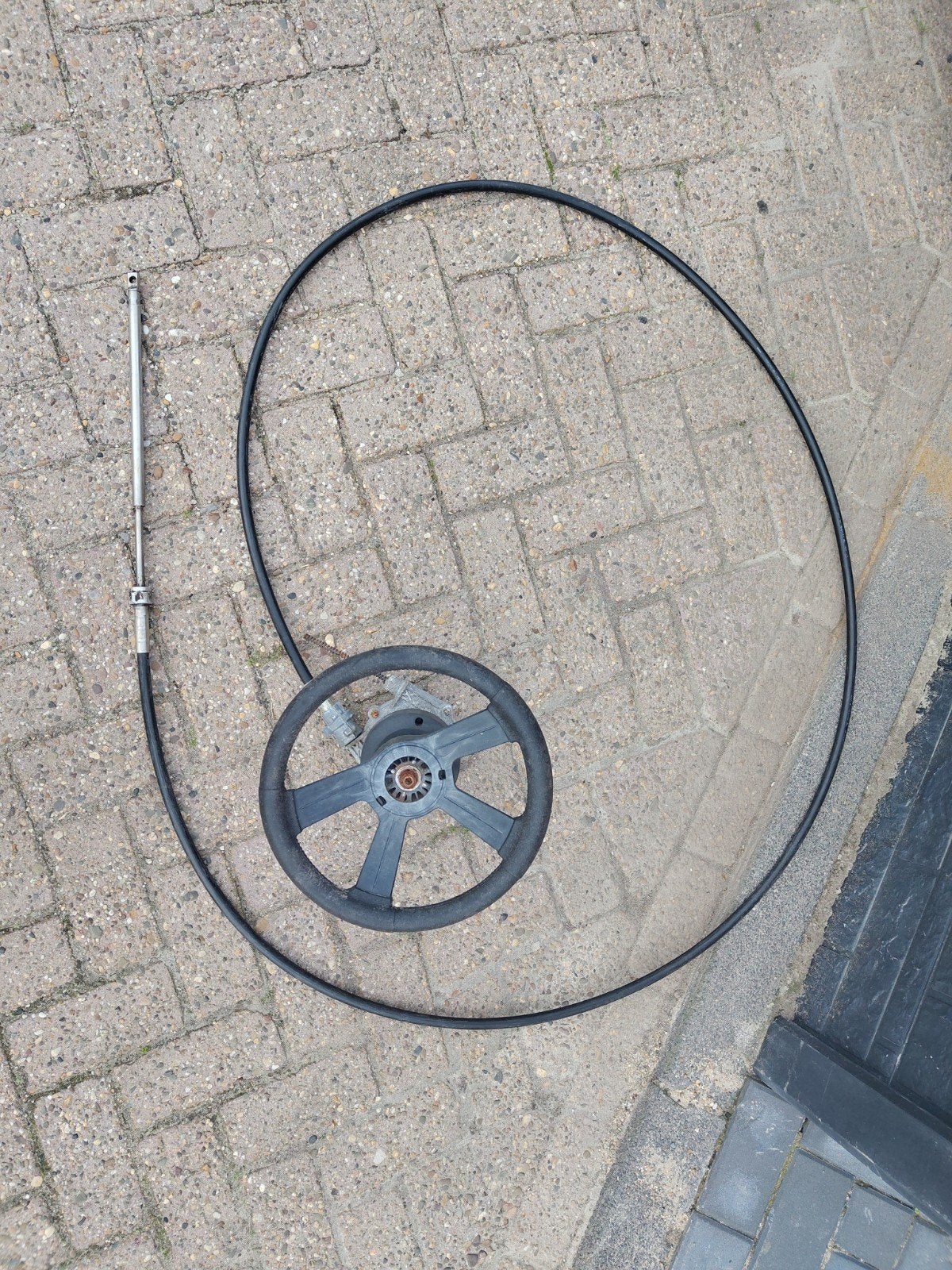 Stuurwiel met stuurkabel voor boot, Ophalen, Gebruikt, Overige typen