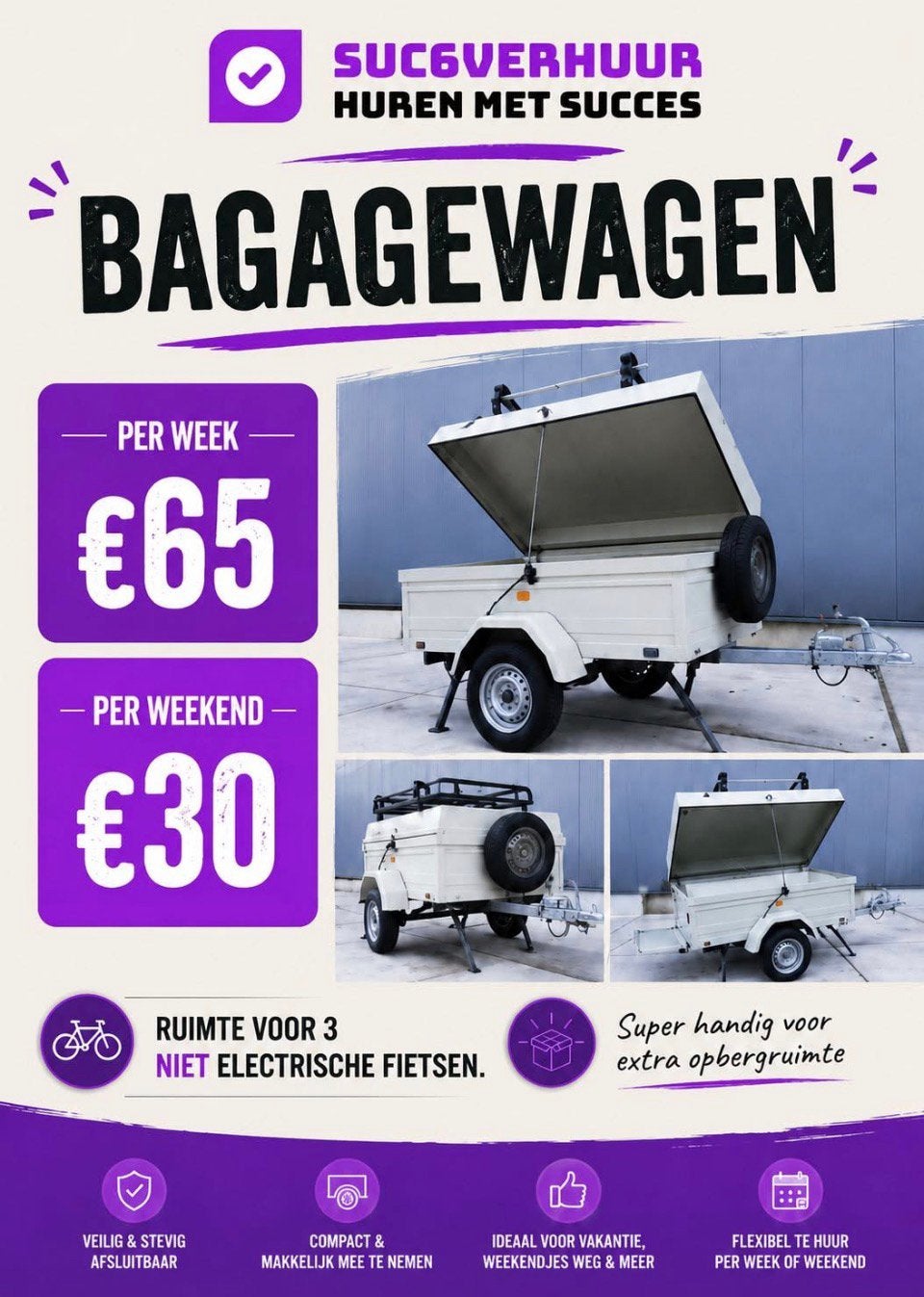Bagagewagen huren #suc6verhuur