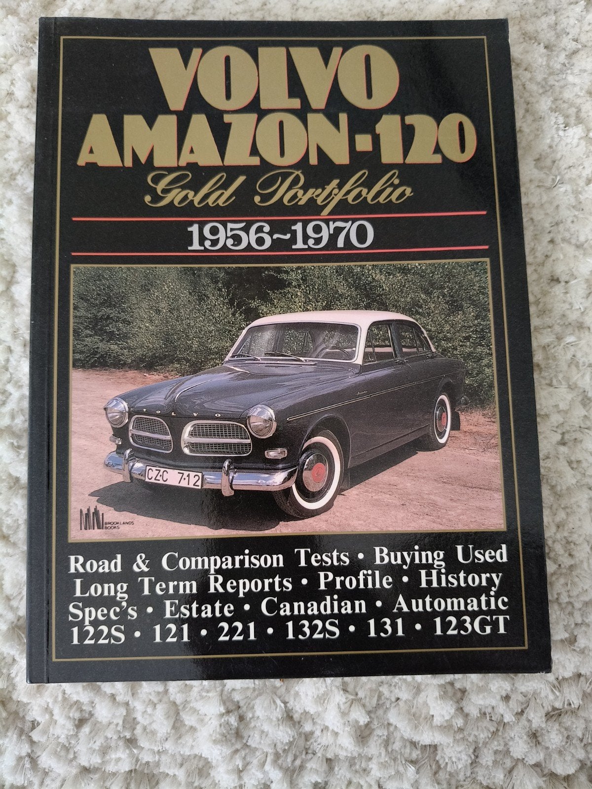 Volvo Amazon-120 Gold Portfolio 1956-1970 Boek, Ophalen of Verzenden, Zo goed als nieuw, Volvo, Brooklands Books