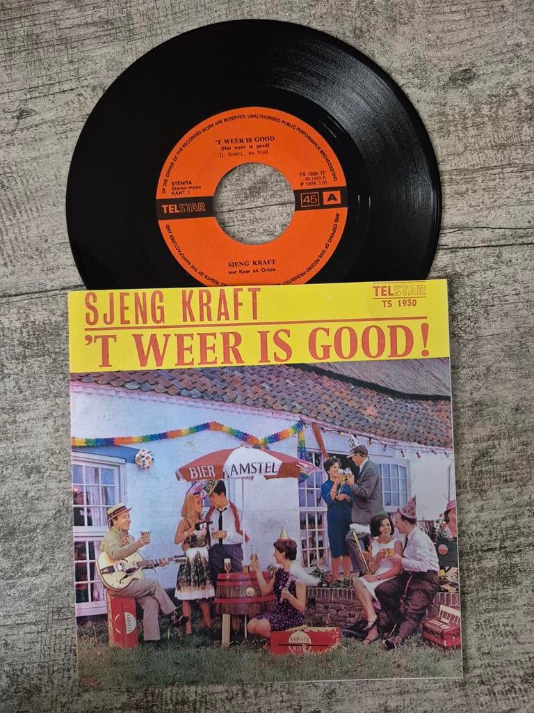 Sjeng kraft - 't weer is good/ 't waor gein leefde, Ophalen of Verzenden, Zo goed als nieuw, Overige formaten, Levenslied of Smartlap