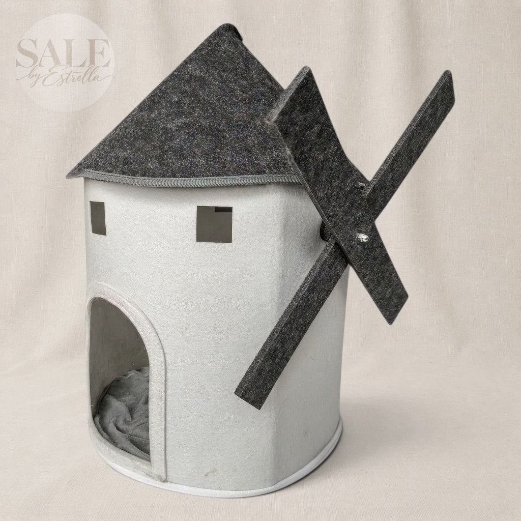 Vilten dierenhuisje in de vorm van een molen, Verzenden, Zo goed als nieuw, Vilt