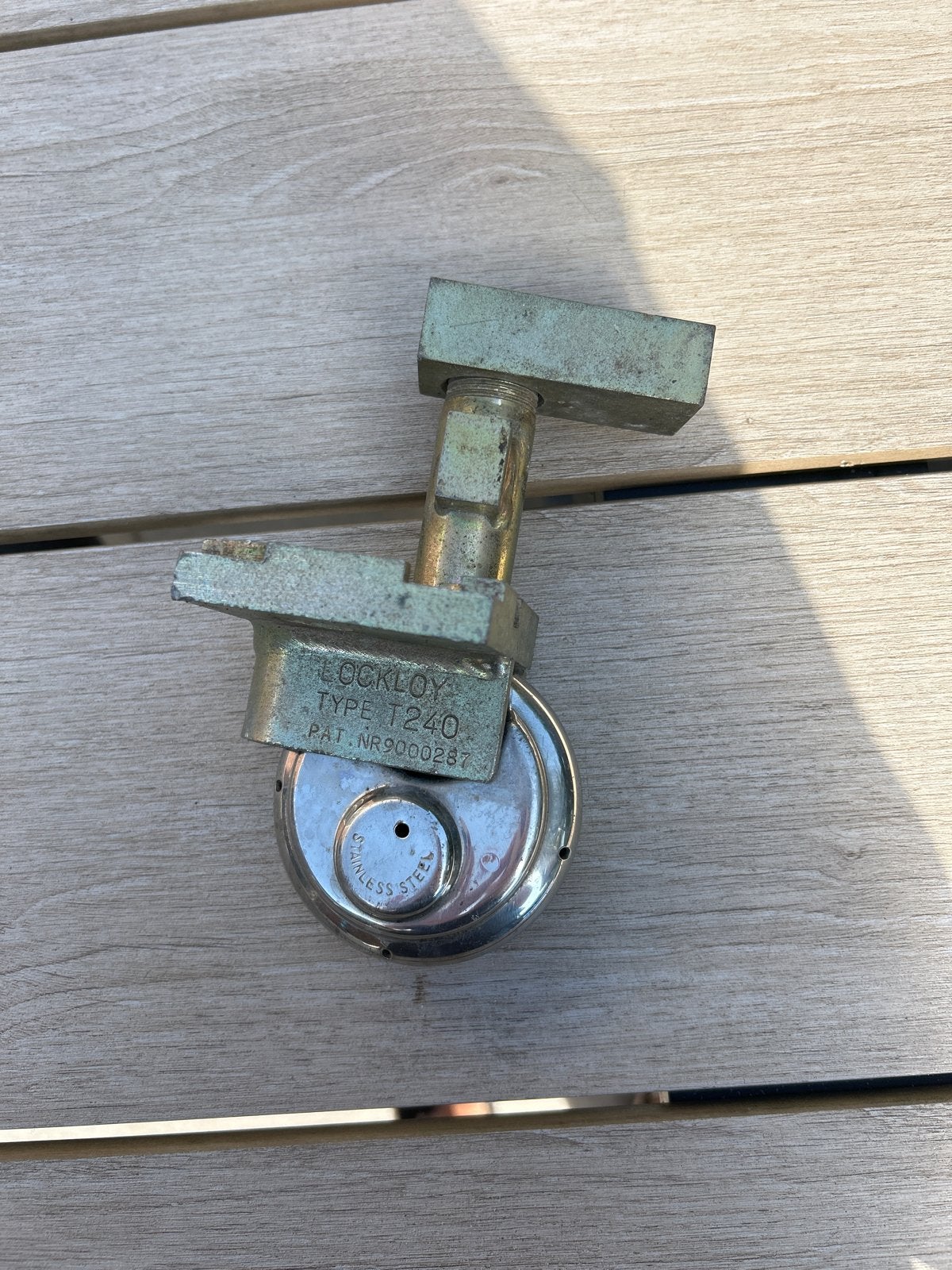 Lockloy Type 1240 disselslot, Ophalen, Gebruikt, Rvs, Slot