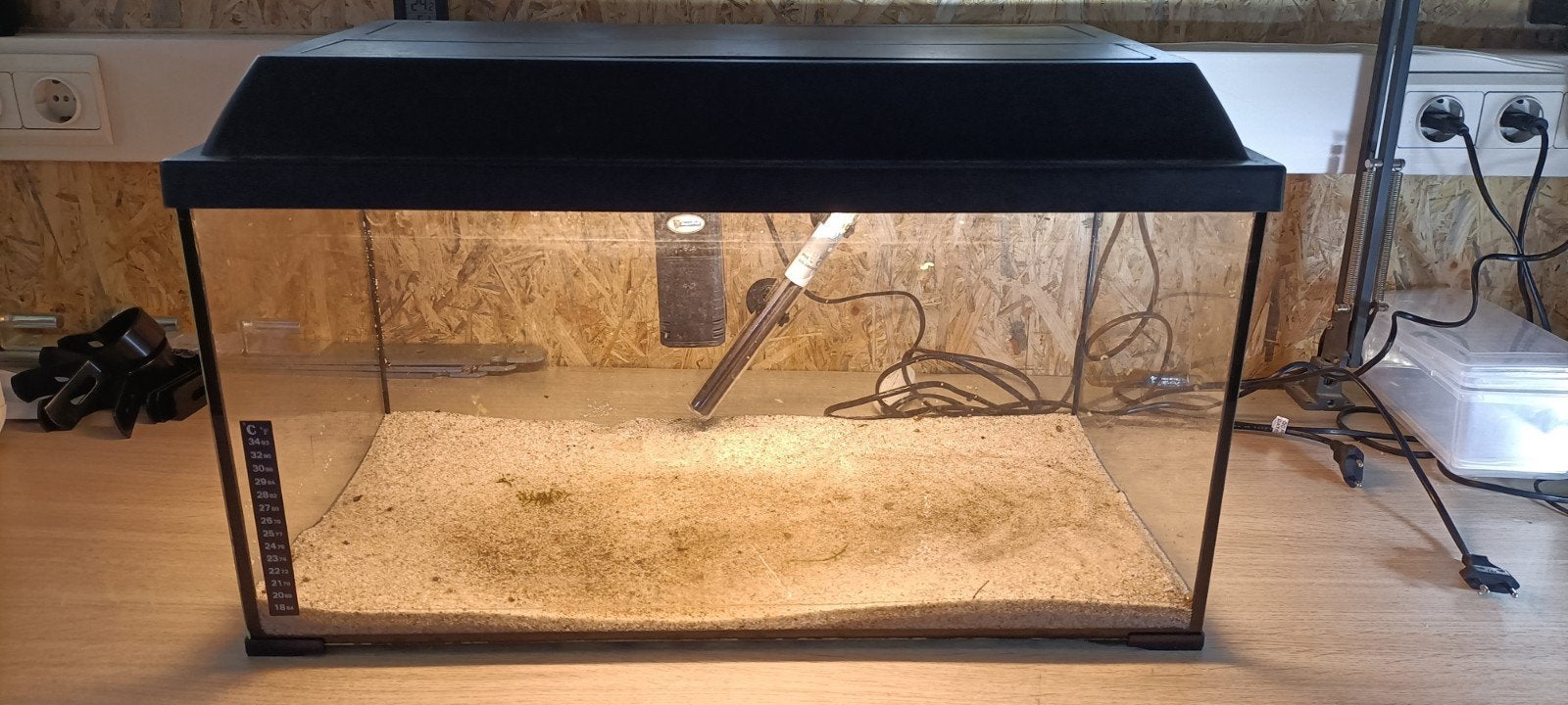 Aquarium 60 liter (60*30*36cm), Ophalen, Inclusief toebehoren, Gebruikt, Leeg aquarium