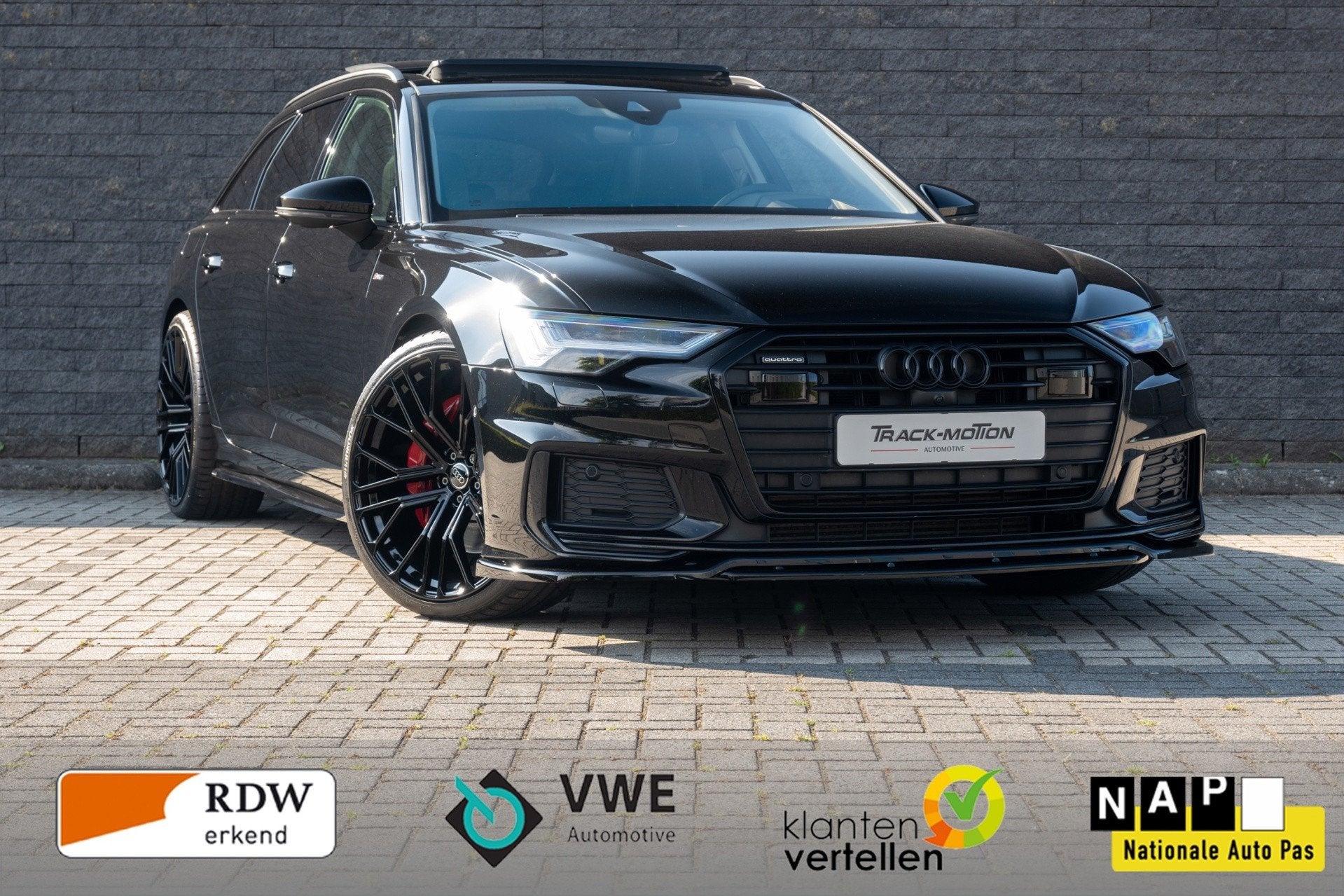 Audi A6 Avant 55 TFSI e quattro Competition PANORAMADAK, Auto's, Audi, Automaat, Dealer onderhouden, Gebruikt, Zwart