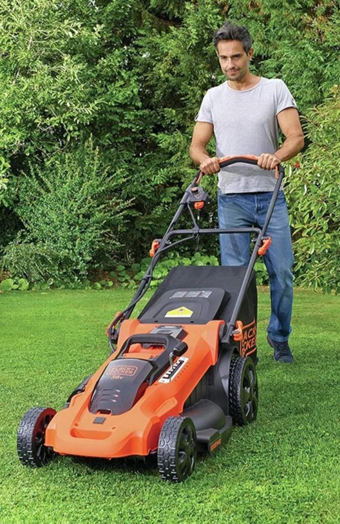Black & Decker Accugrasmaaier met autosense 36V, 48 cm, Cirkelmaaier, Accu-grasmaaier, Ophalen of Verzenden, Black & Decker