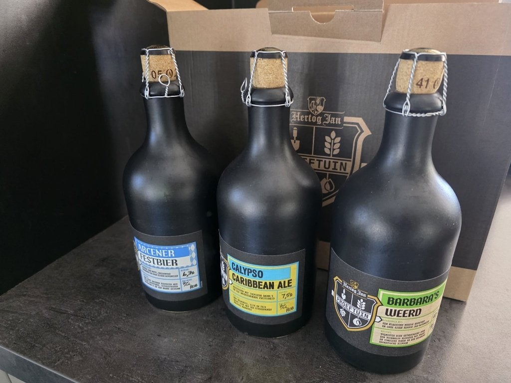 Hertog Jan proeftuin, 3 verschillende., Ophalen of Verzenden, Nieuw, Flesje(s), Hertog Jan