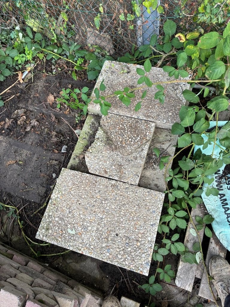 grindtegels, Ophalen, Gebruikt, Minder dan 5 m², Beton