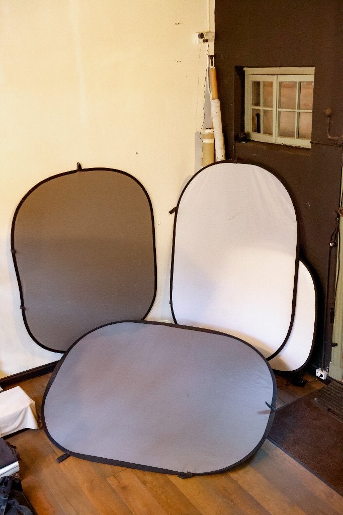 Opvouwbare Oval Achtergrond 150x200 cm, Audio, Tv en Foto, Ophalen, Gebruikt, Opvouwbaar, Caruba