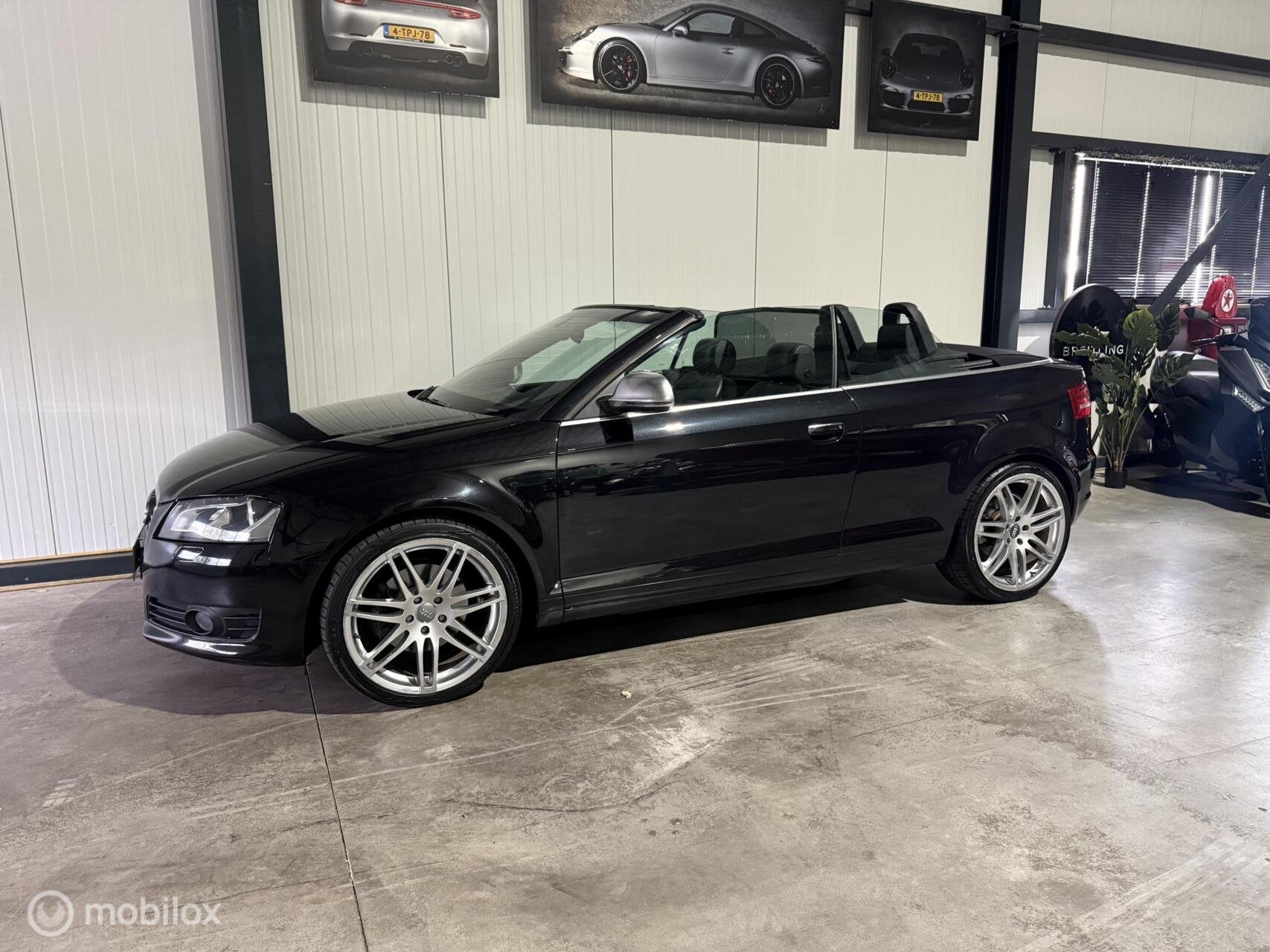 Audi A3 Cabriolet 2.0 TFSI Ambition Pro Line, Auto's, Audi, Gebruikt, 4 cilinders, 4 stoelen, Zwart
