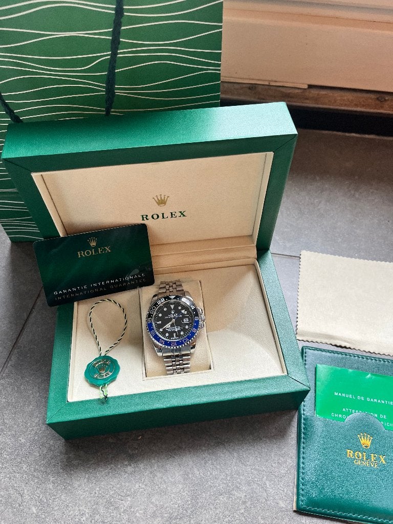 Rolex GMT Master II Batgirl Nieuw, Sieraden, Tassen en Uiterlijk, Horloges | Dames, Staal, Verzenden, Polshorloge, Nieuw