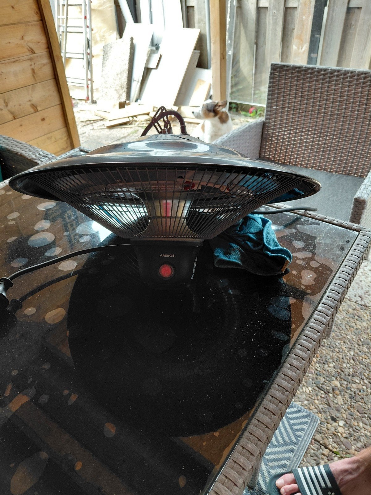 Arebos Elektrische Terrasverwarmer - Hangmodel, Ophalen, Gebruikt, Elektrisch, Plafond
