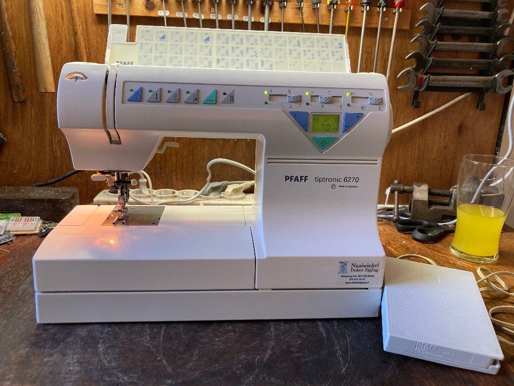Pfaff tiptronic 7260 - luxe machine met boventransport (idt), Pfaff, Duitsland, Ophalen of Verzenden, Pfaff